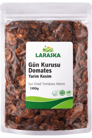 Güneşte Kurutulmuş Domates Yarım Kesim 100g Sun Dried Tomatoes Halves 100 G