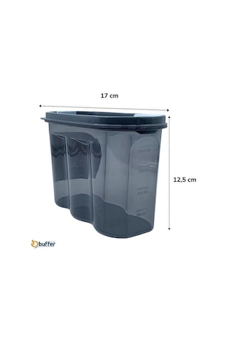 Ollevra 2 Kapaklı Ölçekli Erzak Saklama Kabı - 1,2 Litre - Sa930 Çok Renkli
