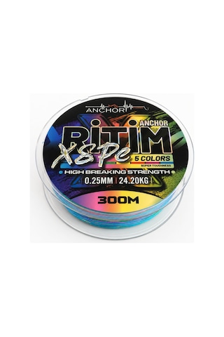 İp Örgü Misina - 8 Kat - Anchor Ritim X8 - 300mt - Ebruli - 0.25mm