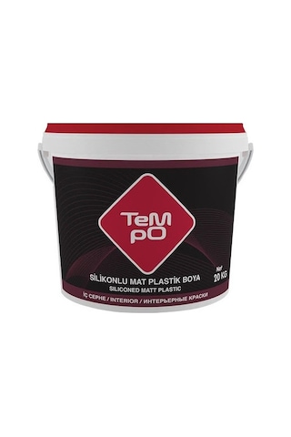 Tempo Silikonlu Mat Plastik İç Cephe Duvar Boyası 20 Kg Fildişi