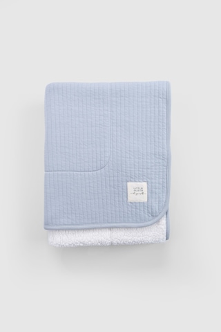 Wellsoftlu Kapitone Mavi Bebek Battaniyesi 80x100 CM Mavi