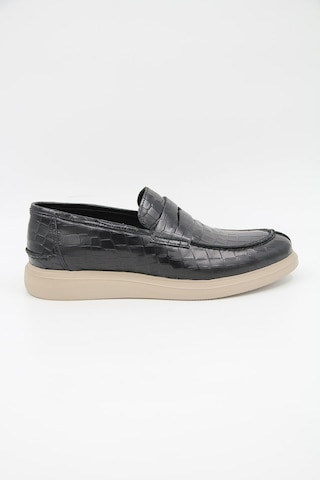 Freefoot 226825 Erkek Casual Ayakkabı - Siyah Croco Deri Siyah Croco Deri