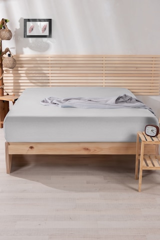 Nordqueen %100 Pamuk Tek Kişilik 100x200 Lastikli Çarşaf Gri