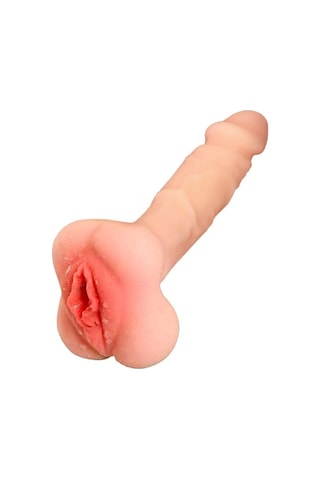 Red Fox Vajina Girişli Dolgulu Realistik Penis Kılıfı Masturbatör 20cm