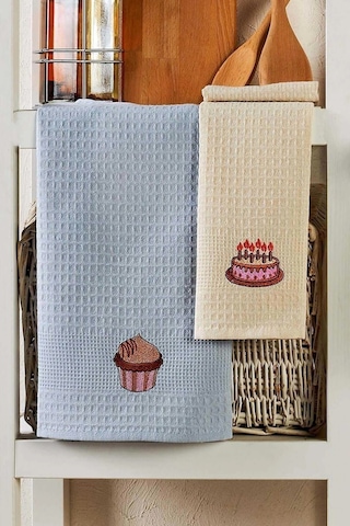 6 Parça Mutfak Kurulama Bezi 40 X 60 Cm Cake Çok Renkli