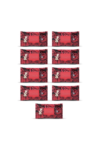 9 Paket Red Rose Islak Havlu Mendil 90 Adet Kapaklı Gül Kokulu 2'li