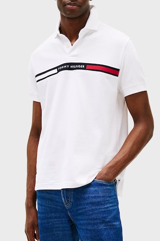Tommy Hilfiger Erkek Polo Yaka T Shirt Mw0mw38130 Ybr Beyaz Beyaz