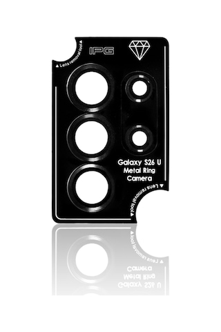 Samsung Galaxy Uyumlu S26 Ultra İçin Ipg Prolens Kamera Lens Koruyucu Alüminyum Cd Çerçeveli, Kırılmaz Cam Siyah
