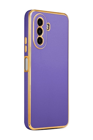 Goocamp Huawei Nova Y70 Kılıf Bark Kapak - Beyaz Beyaz