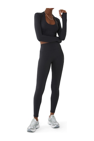 L Couture Tam Boy Aktif Legging Siyah
