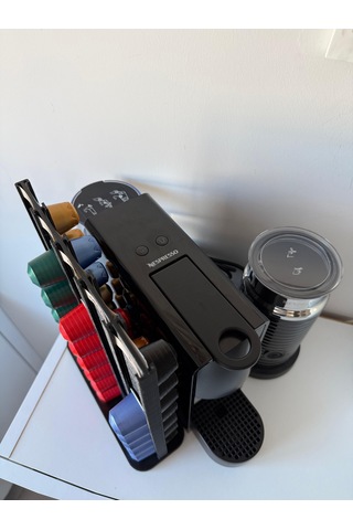 Kapsül Kahve Tutucu Dekoratif Standı 70 Kapasiteli Nespresso Uyumlu Siyah