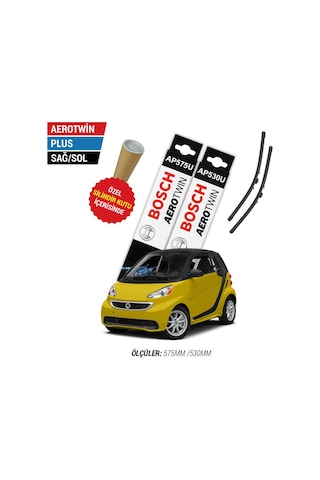 Bosch Aerotwin Plus Smart Fortwo Silecek Takımı (2008-2014)