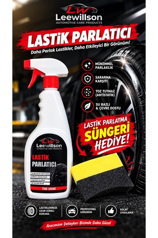 Lastik Parlatıcı Sprey 500 Ml-su Bazlı, Uzun Ömürlü, Koruyucu Etkili, Sararma Karşıtı