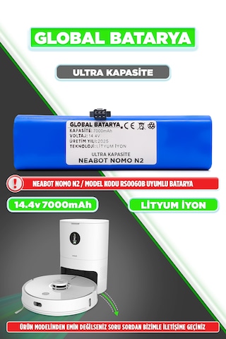 Neabot Nomo N2 Batarya 7000mah Li-ion Pil