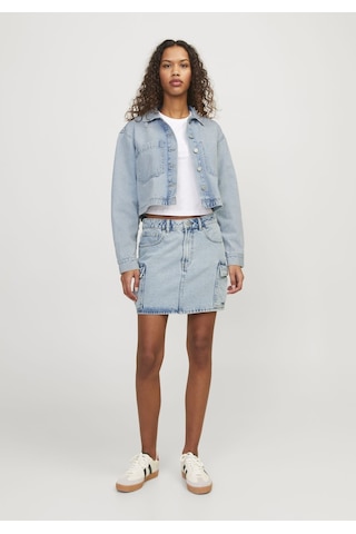 Jack & Jones Kadın Cep Detayli Denim Gömlek - Kayla 12253992 Light Blue Denim Mavi