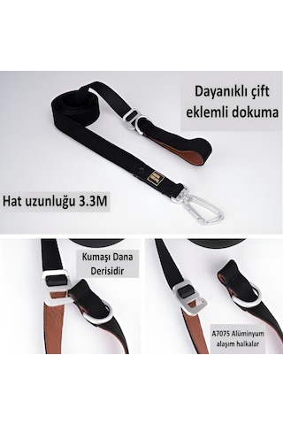 Interlaken G230 Ayarlanabilir Uzunluk Emniyet Kemeri Köpek Tasma M