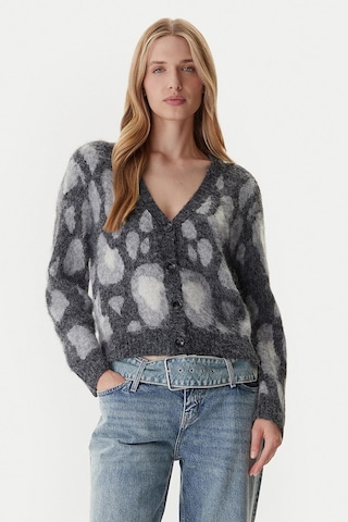 Only Kadın Onledelıe V Yaka Desenli Yün Hırka 15353090 Gri Gri