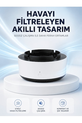 Lexroo Hava Temizleyici Küllük ,duman Filtreli, Sessiz Çalışan, Ş