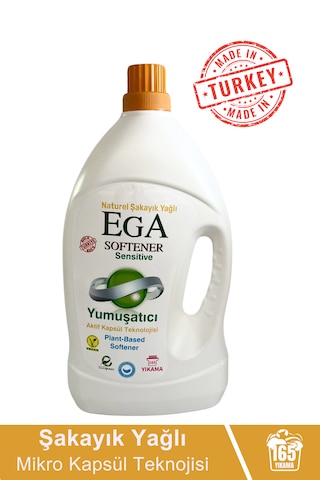 Ega Kimya Aktif Kapsül Teknolojili Şakayık Çamaşır Yumuşatıcısı 4100 ML