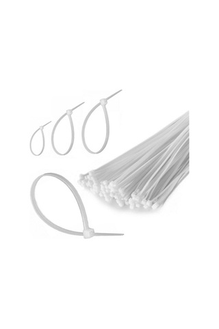 100 Adet Plastik Cırt Kelepçe Kablo Bağı Kablo Düzenleyici- 3.6 X 150 Mm Bx40