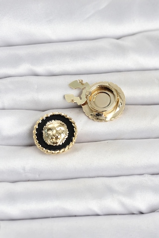 Dodes Dodes Aslan Model Gold Renk Düğme Veya Manşet Broşu Tg27br488 Çok Renkli