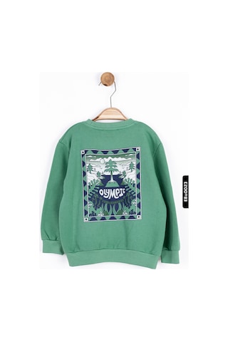 Xo Kids Erkek Bebek Sweatshirt 9-24 Ay 45620 Yeşil