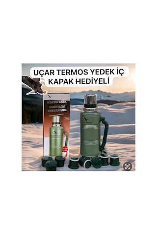 Paslanmaz Çelik 2.2 Litre 48 Saat Yalıtımlı Yeşil Çay Termosu Kutusuz - Spor & Outdoor Diğer