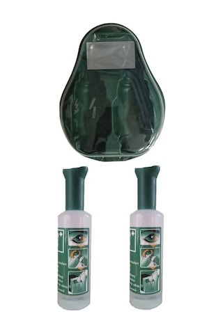 Göz Duşu Solüsyonu İstasyonu Set Braun Yeşil Kapak Göz Solusyon 500 Ml 2 Adet