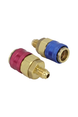 Adet. Araba Ac R134a Yüksek Düşük Kırmızı Mavi Yan Hızlı Konnektörler