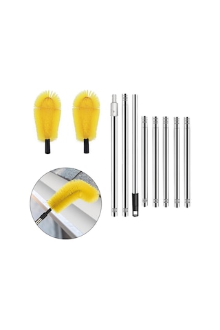 Suntek Oluk Temizleme Fırçası Kolay 2,85m-8-bölüm-çubuklar