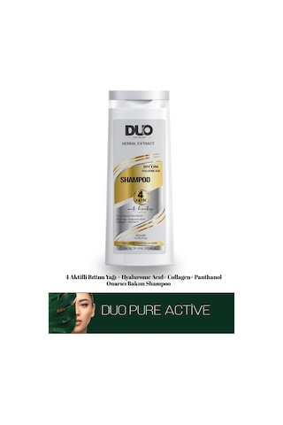 Duo Pure Active Herbal Extract Dökülen ve Geç Uzayan Saçlar İçin Şampuan 400 ML