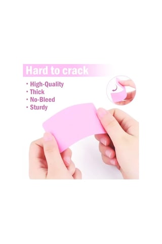 Boş Kelime Kartları 5x8 Cm - 50 Adet Oval Kenarlı Tabu & Not Kartları - Beyaz