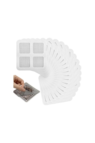 Mainshop 40 Adet Yapışkanlı Tek Kullanımlık Banyo Gider Saç Kıl Mutfak Evye Çöp Ayırma Süzgeci M-740 Çok Renkli