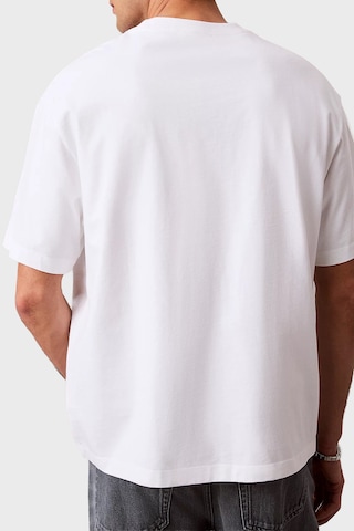 Calvin Klein Erkek T Shirt Lv04rf819g Yaf Beyaz Beyaz