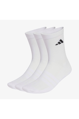 Adidas Cushioned Sportswear Bilekli 3lü Unisex Beyaz Antrenman Çorabı Jz0530