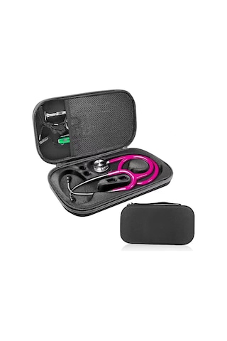 Skycity Stetoskop Korumalı Çantası - Eva Materyal, Şok Ve Su Geçirmez, Sert Kasa Tasarımı, Kol Saati Ve Aksesuar İçin Mesh Cep, Kol Grifi İle Taşınabilir Siyah