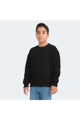 Slazenger LOGAN Çocuk Siyah Sweatshirt