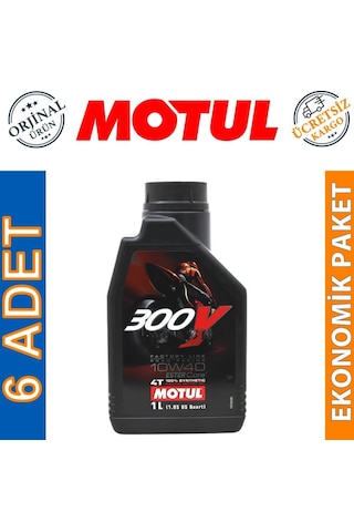 Motul 300V Fl 10W-40 4T 4 Zamanlı Motosiklet Motor Yağı 6 x 1 L