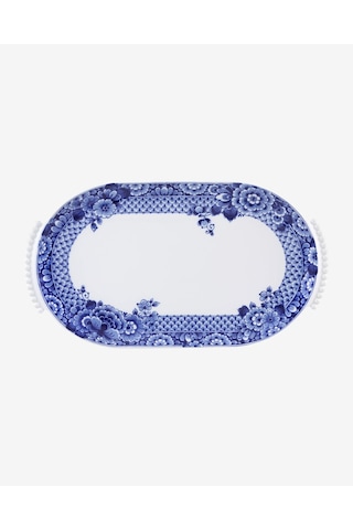 Mavi Porselen Servis Tabağı 43 Cm