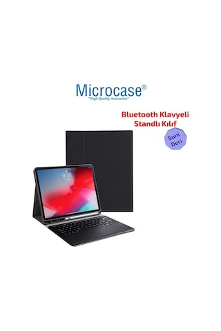 Apple Uyumlu iPad Pro 12.9 2020 - Pro 12.9 2018 Bluetooth Klavyeli Kılıf -Bkk1