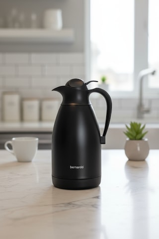 Bernardo Grandio Çelik Termos Siyah 2 Litre Siyah - Şeffaf