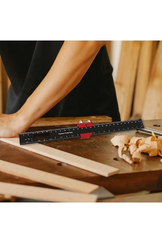 Suntek Ahşap İşleme Cep Cetveli Inç Ve Metrik Profesyonel 30-santim