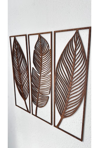 Dekoratif Yaprak Desenli Duvar Tablosu