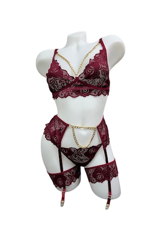 Bordo Jartiyer Takım - 60-1004