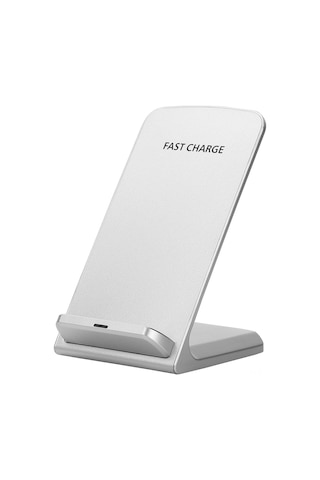 Geeksen 10w Hızlı Kablosuz Şarj Cihazı Ve Telefon Tutucu - Beyaz Renk