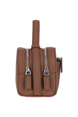 Bloominbag Mıren Cognac Tan Hakiki Deri Unisex Seyahat Bakım & Organizer Clutch Çanta Taba