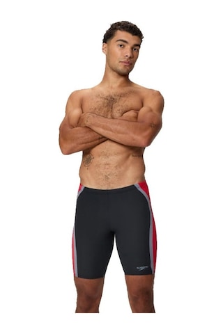 Speedo Solıd Splıce Jam Am Blk/red Mayo 8-a000156003 Kırmızı - Siyah