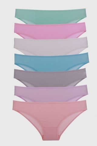 Nicoletta Somon Kadın Külot 7 Li Paket Likralı (488054202) Somon