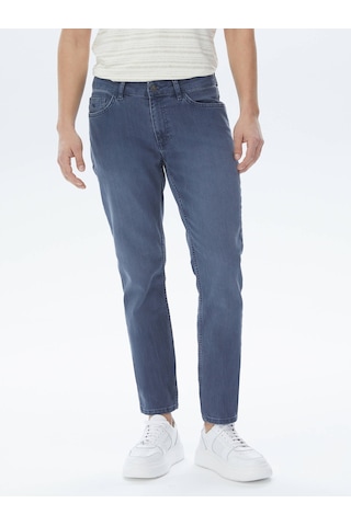 Kip Lacivert Slim Fit Denim Pamuk Karışımlı Pantolon 001