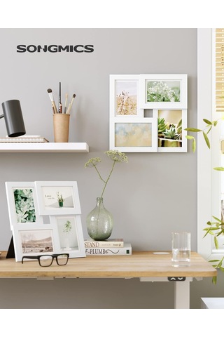 Songmıcs 4 Fotoğraf İçin Resim Çerçevesi Kolajı, 10 X 15 Cm Rpf25wt Sku: Smg8690010156150